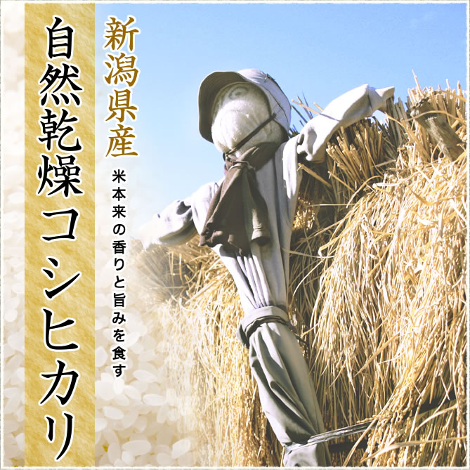 米本来の香りと旨みを食す　自然乾燥コシヒカリ