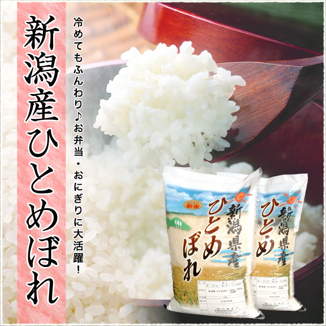 冷めてもふんわり♪お弁当やおにぎりにオススメ！新潟産ひとめぼれ