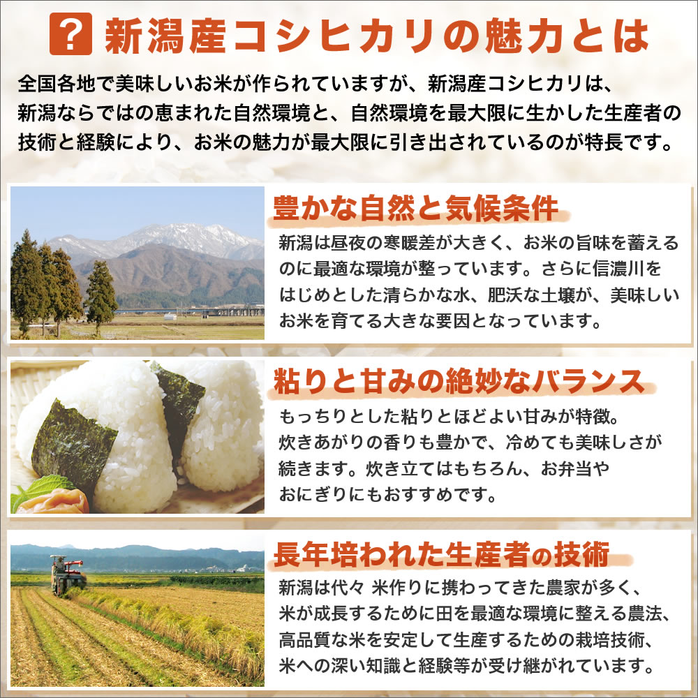 新潟産コシヒカリの魅力って？